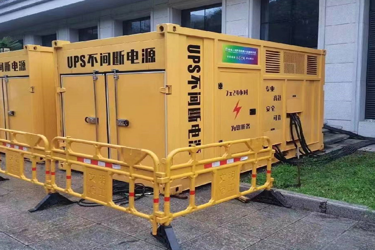 西藏发电机租赁施工现场