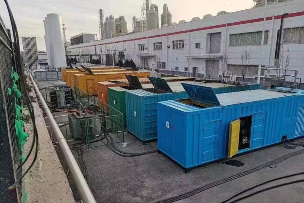 西藏发电机租赁施工现场